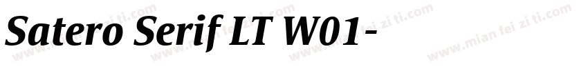 Satero Serif LT W01字体转换